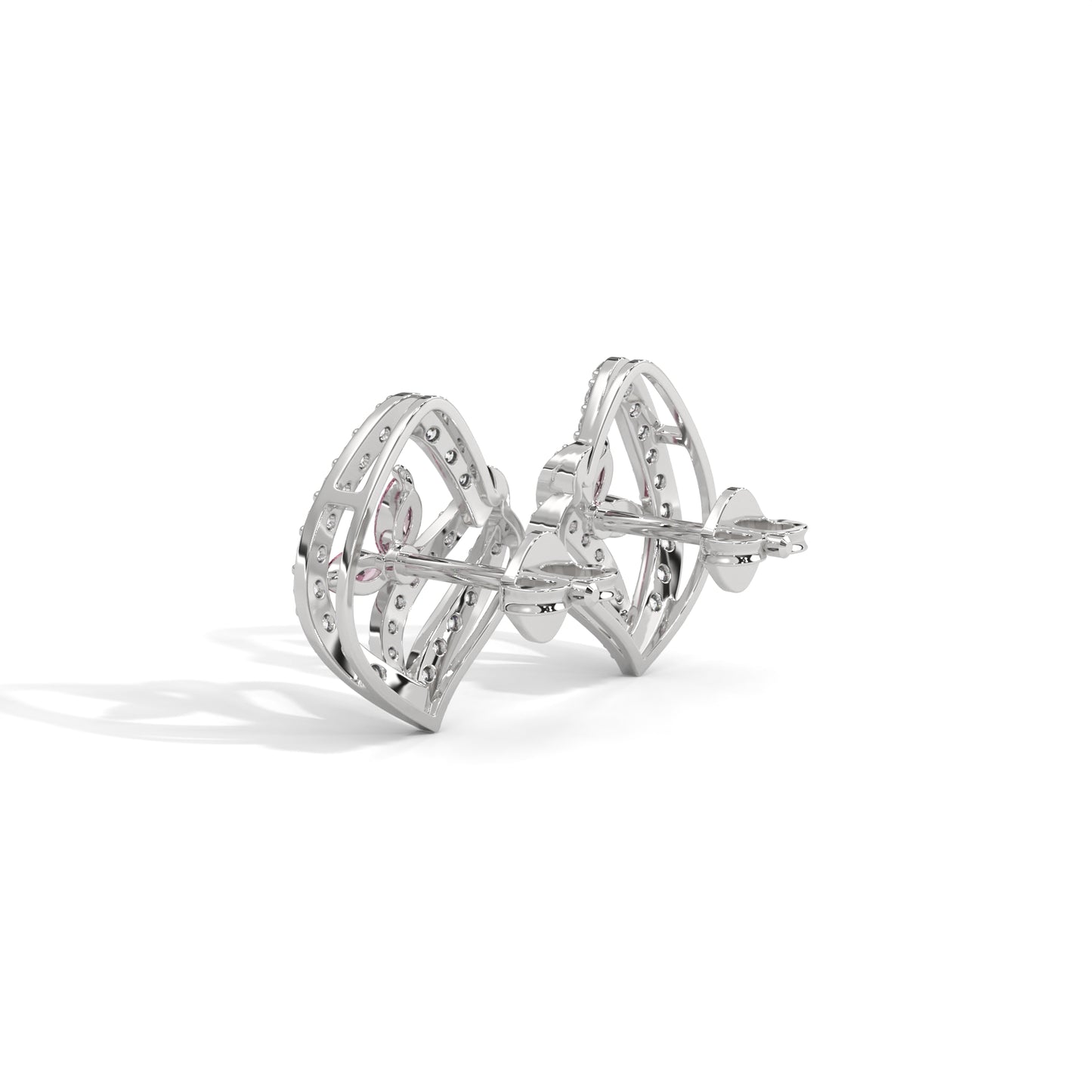 Rosy Radiance Leaf Studs