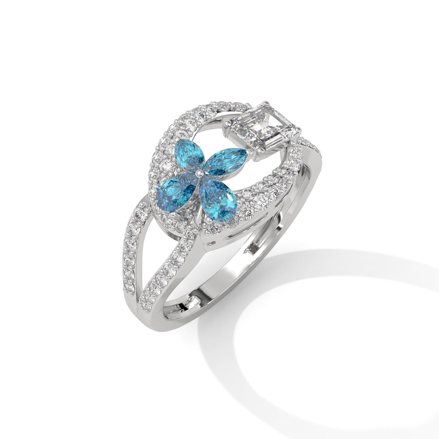 Lustre Flora Diamond Ring