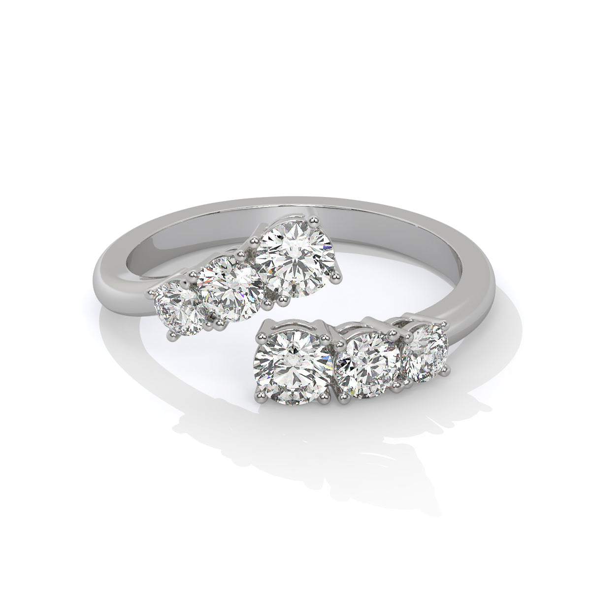 Luxe Starlit Diamond Open Ring