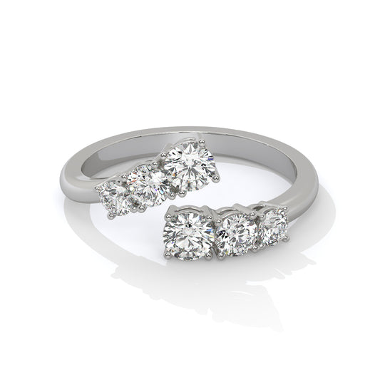 Luxe Starlit Diamond Open Ring