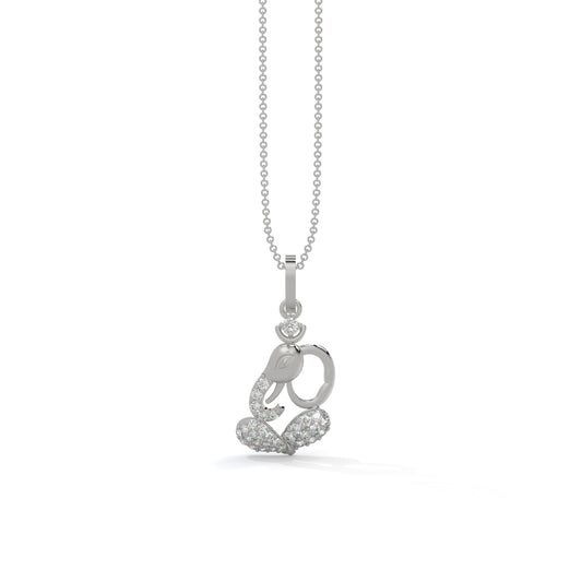 Divine Lord Ganesha Diamond Pendant