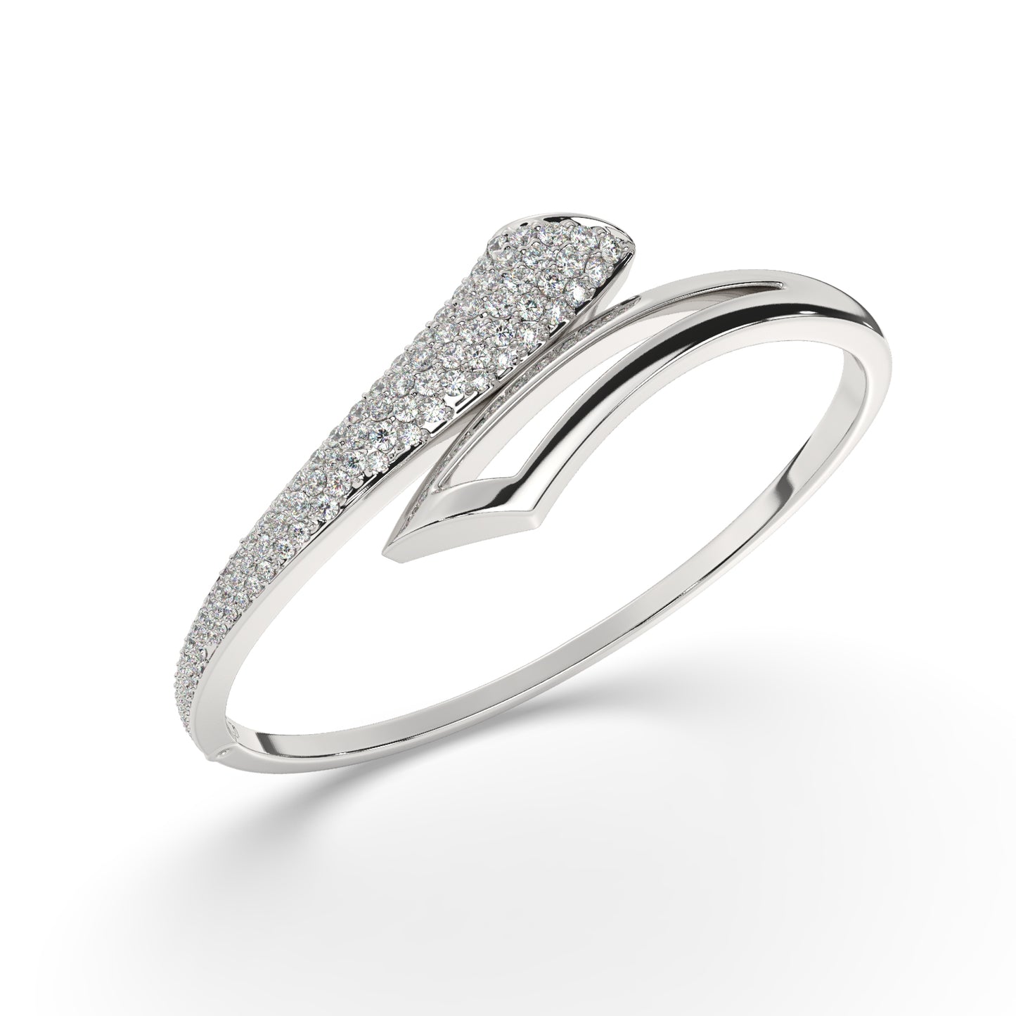 Elegant Diamond Cuff Bangle