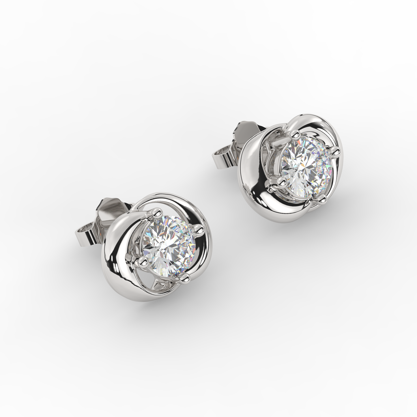 Moonlit Sparkle Diamond Studs