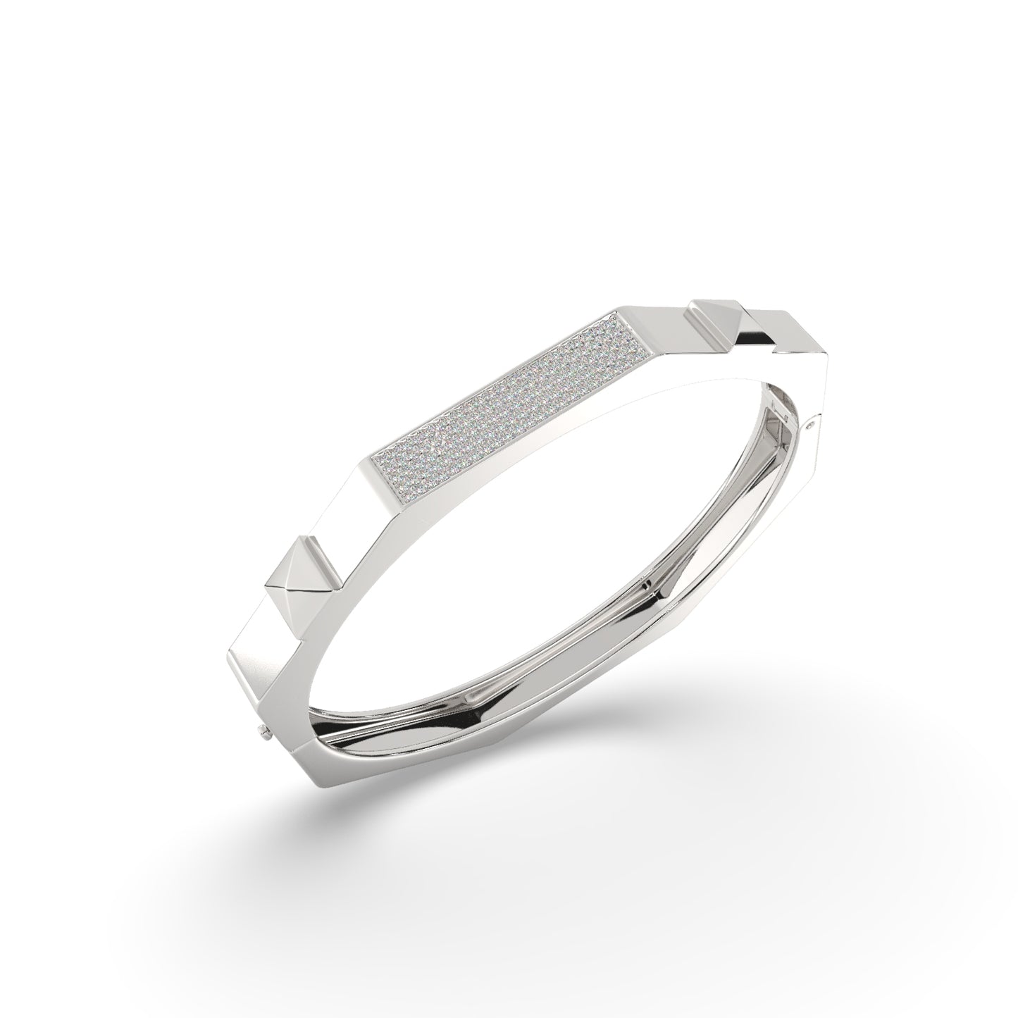 Pavé Geometric Diamond Bracelet