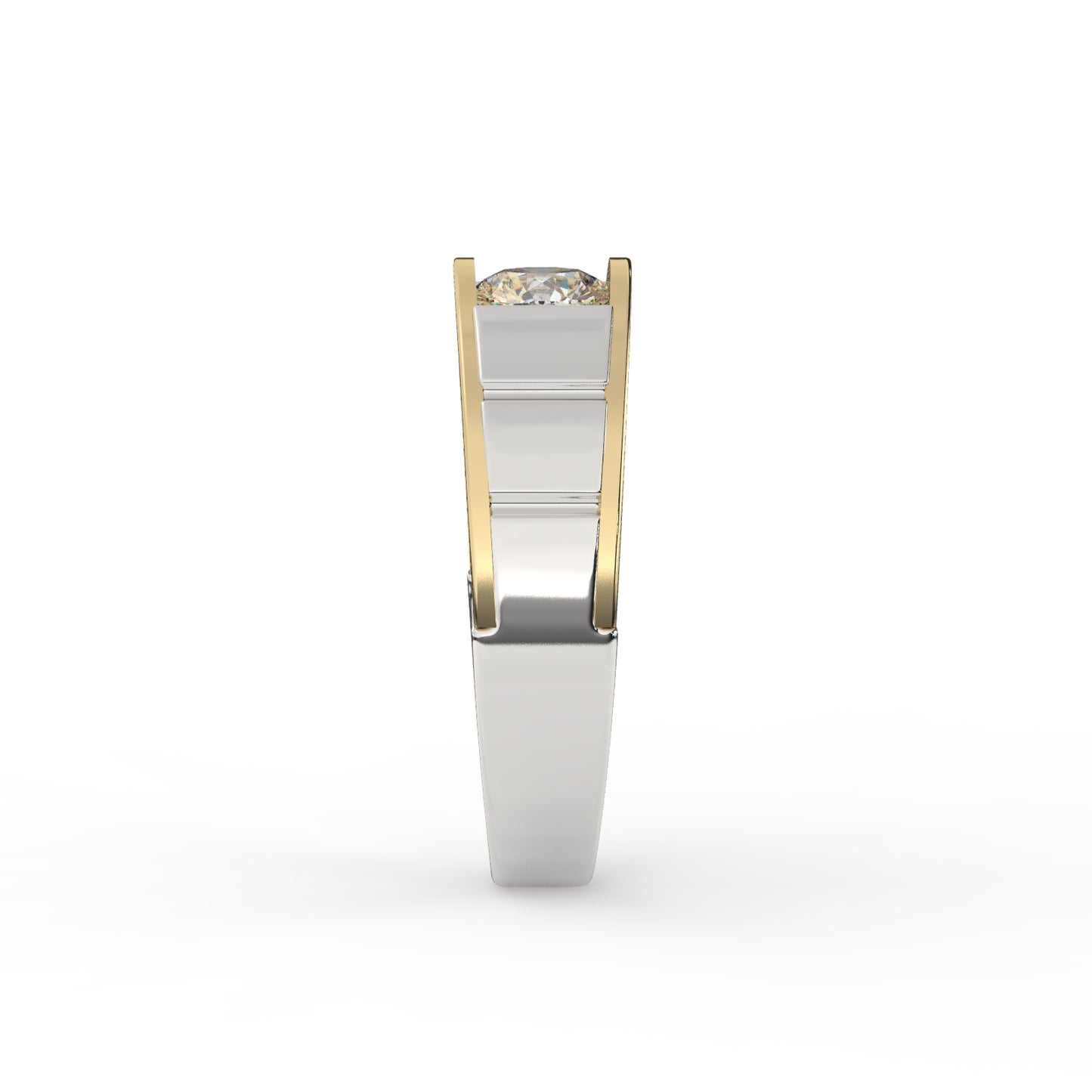 Elegant Two-Tone Diamond Ring