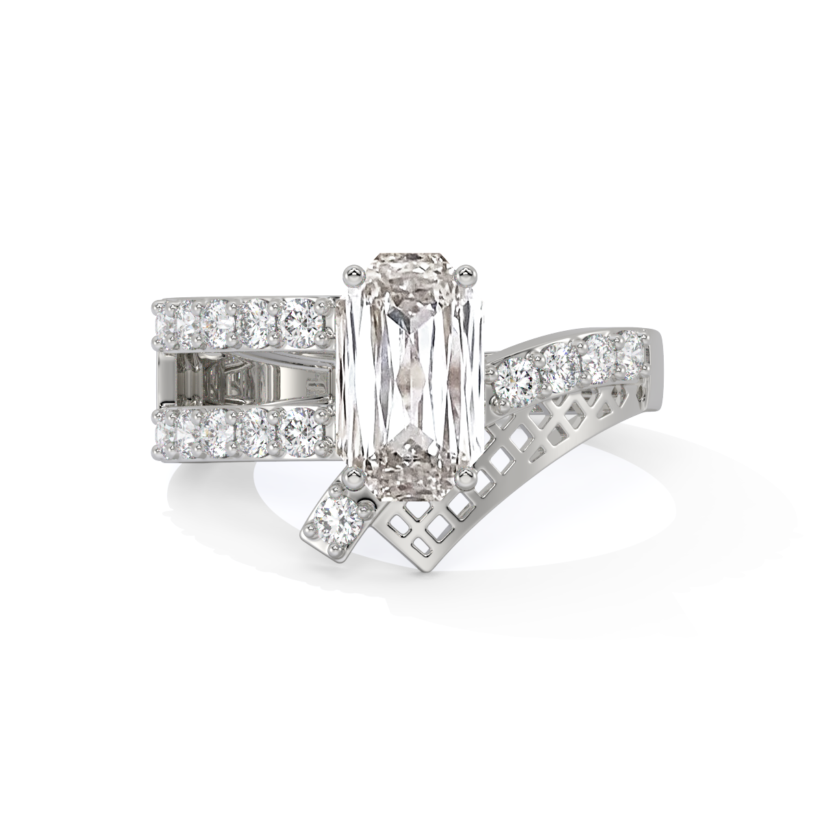 Old Mine Cut Diamond Ring