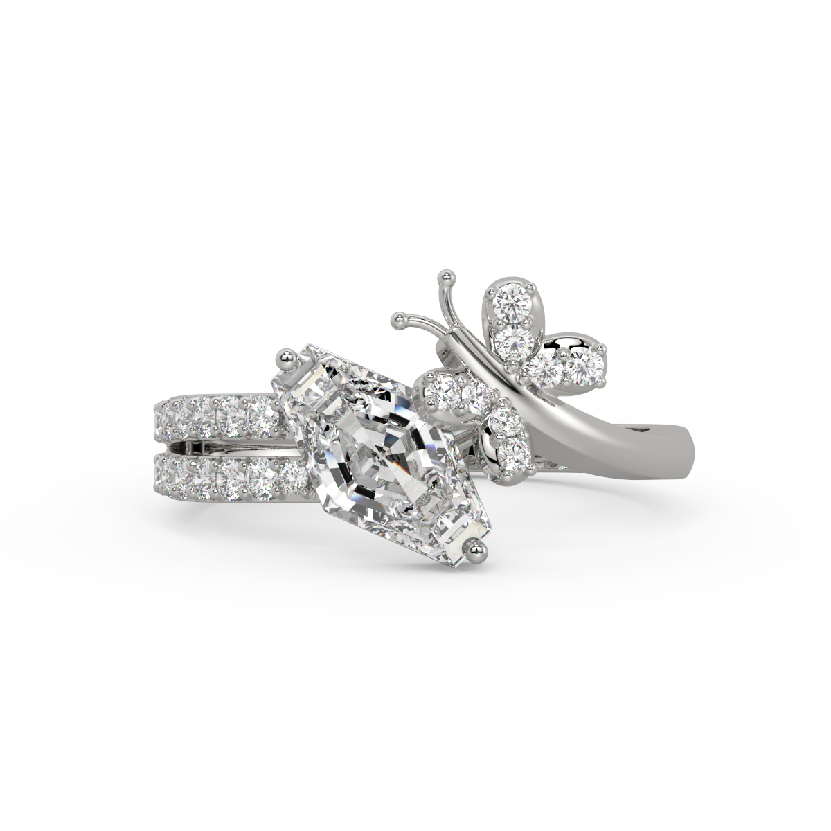 Butterfly Serenade Diamond Ring