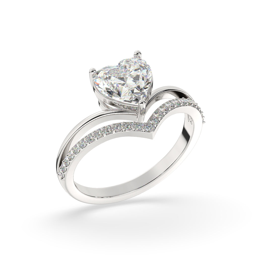 Stunning Heart-Shaped Diamond Ring