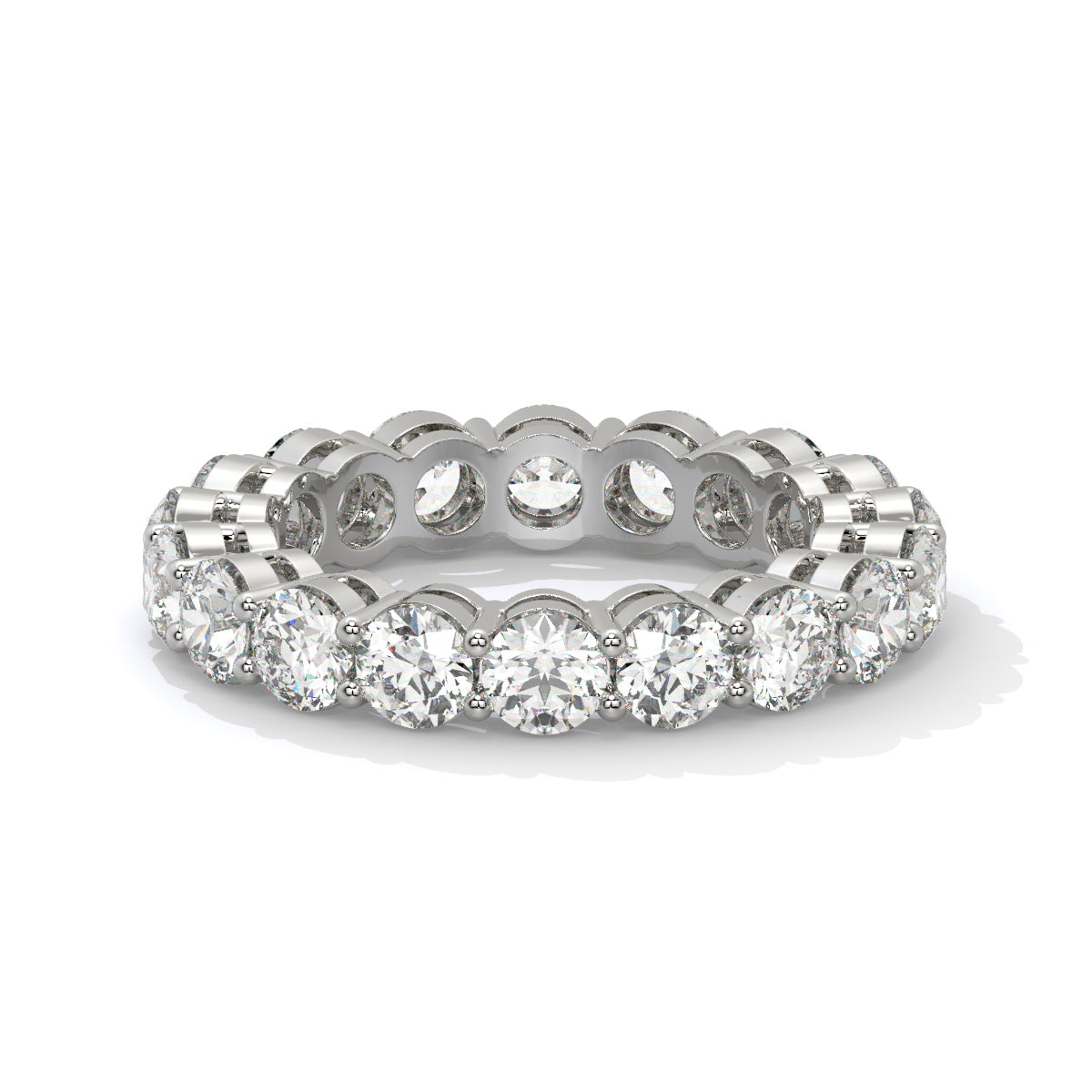 Lustrous Loop Diamond Ring