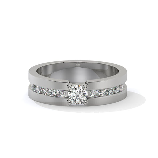 Sparkle Dual Tone Diamond Ring