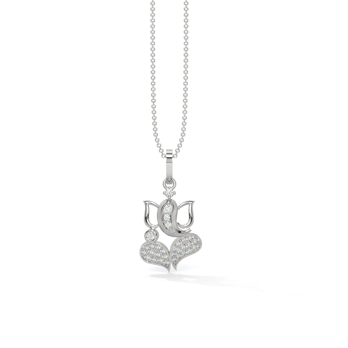 Blessed Lord Ganesha Diamond Pendant