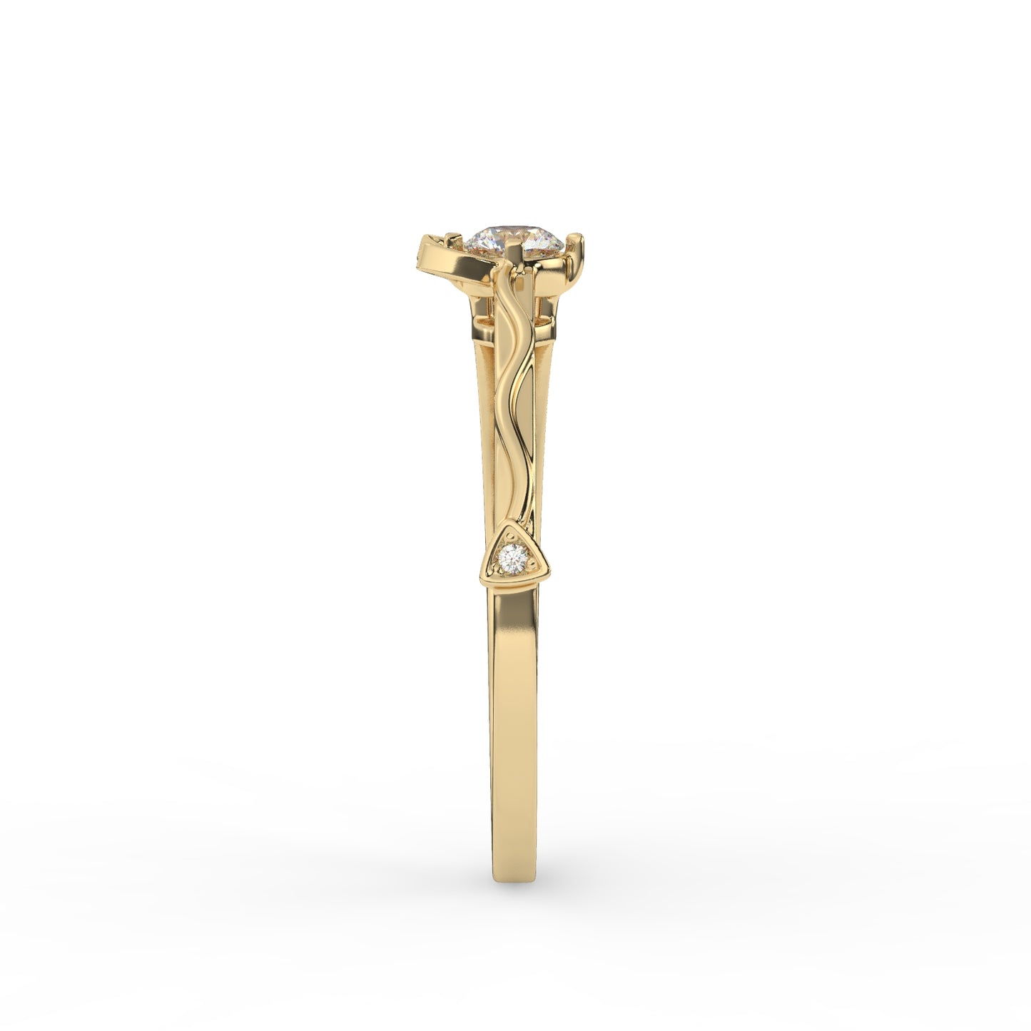 Meow in Love - Glittering Kitty Diamond Ring