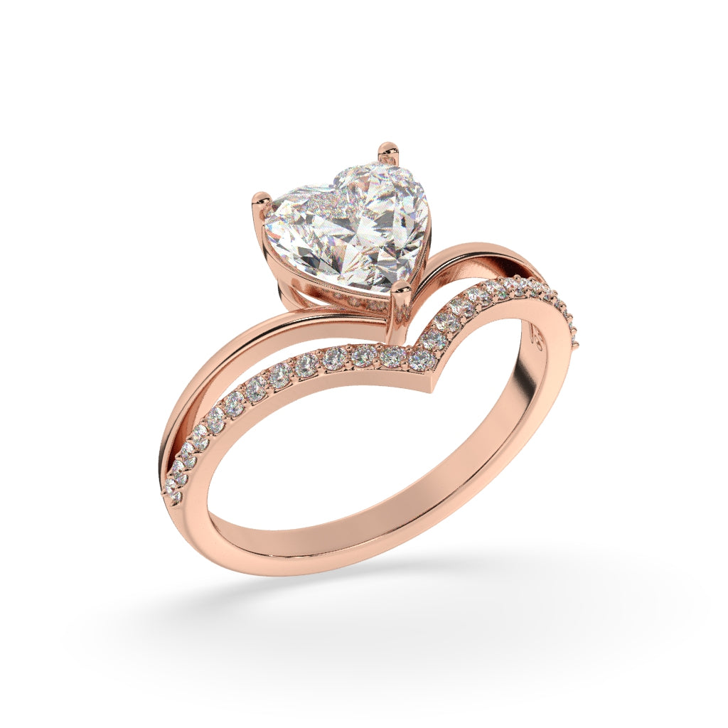 Stunning Heart-Shaped Diamond Ring