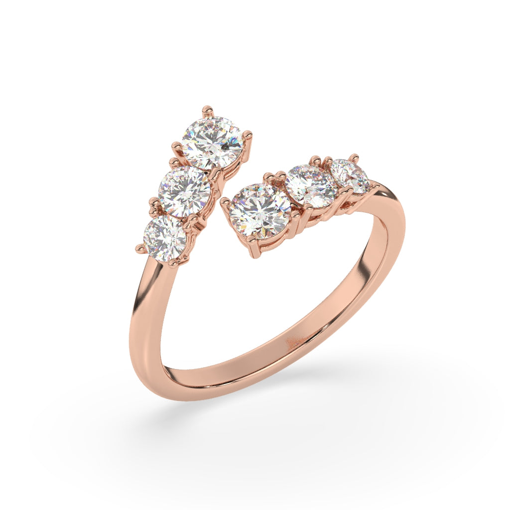 Luxe Starlit Diamond Open Ring
