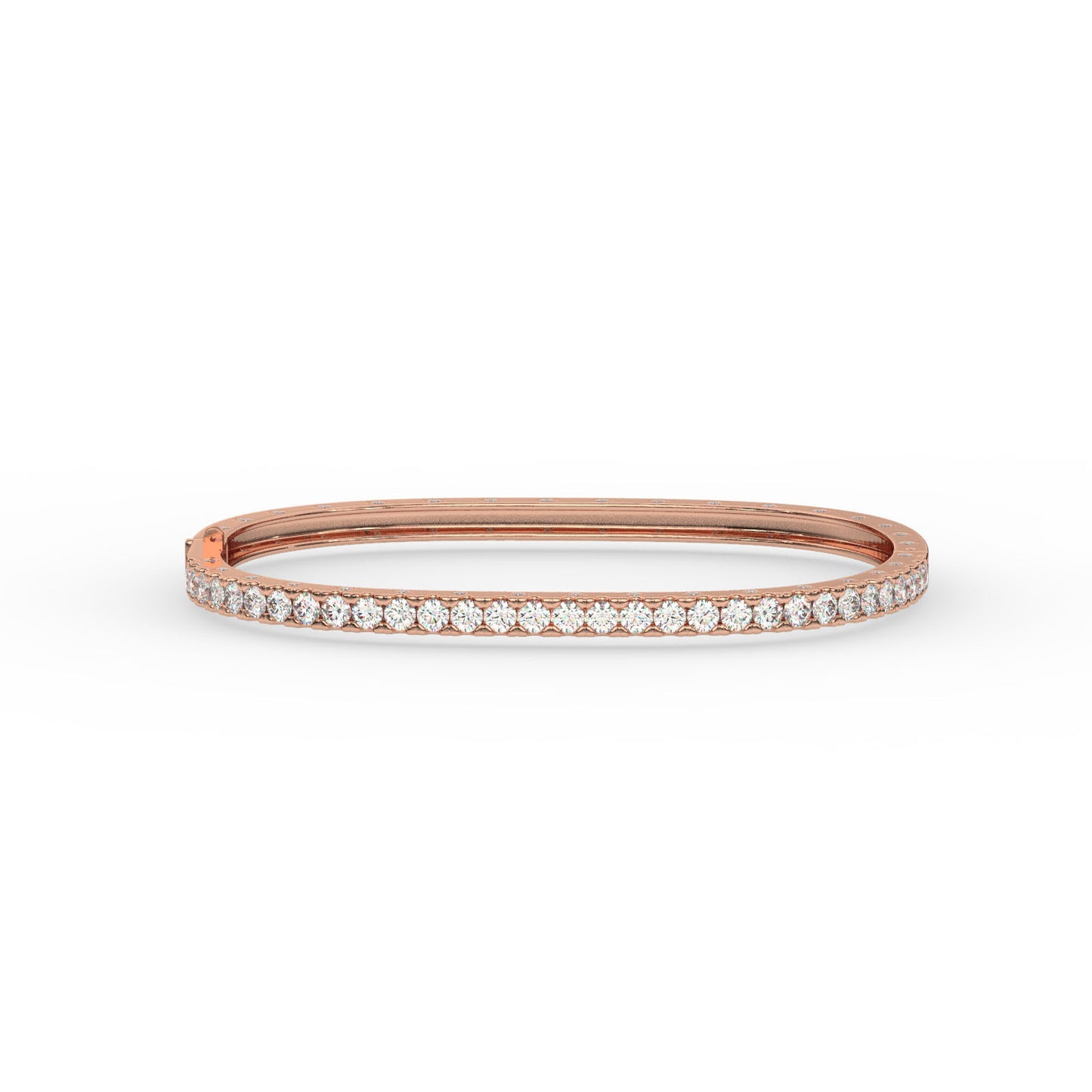 Modern Diamond-Studded Square Bangle