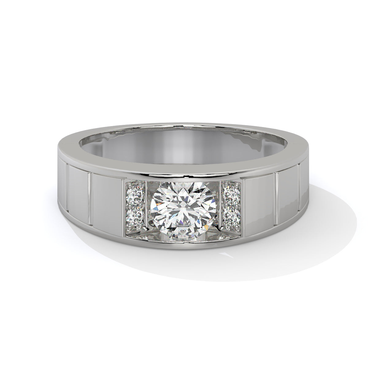 Elegant Two-Tone Diamond Ring
