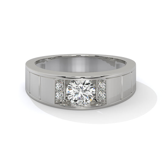 Elegant Two-Tone Diamond Ring