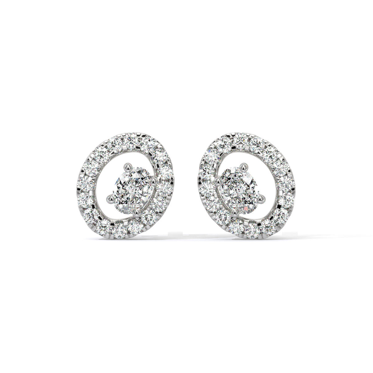 Radiara Loop Diamond Studs