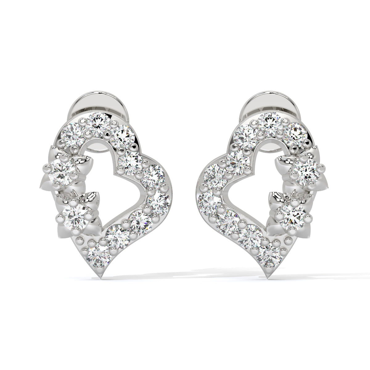 Heart Bliss Diamond Studs