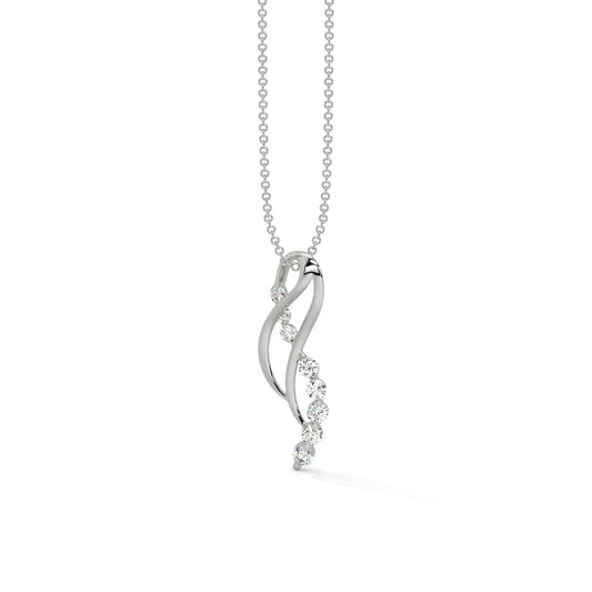 Twisting Diamond Flow Pendant