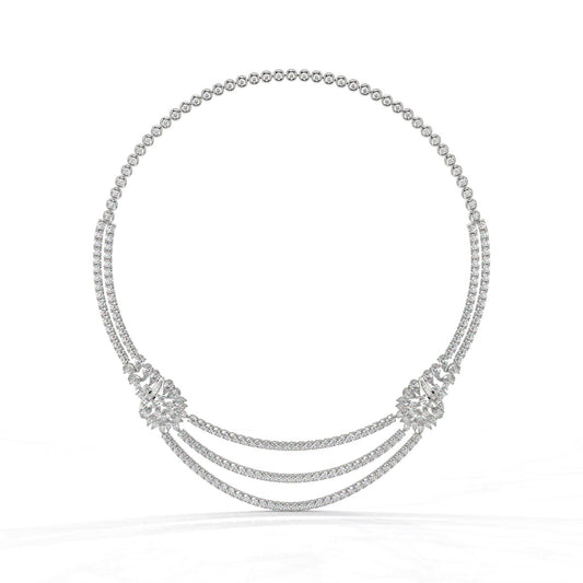 Triluxe Diamond Draped Necklace