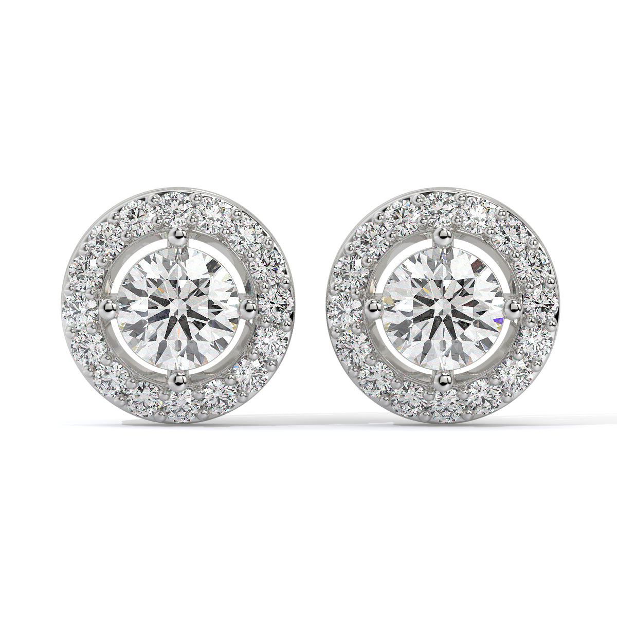 Halo Diamond Studs