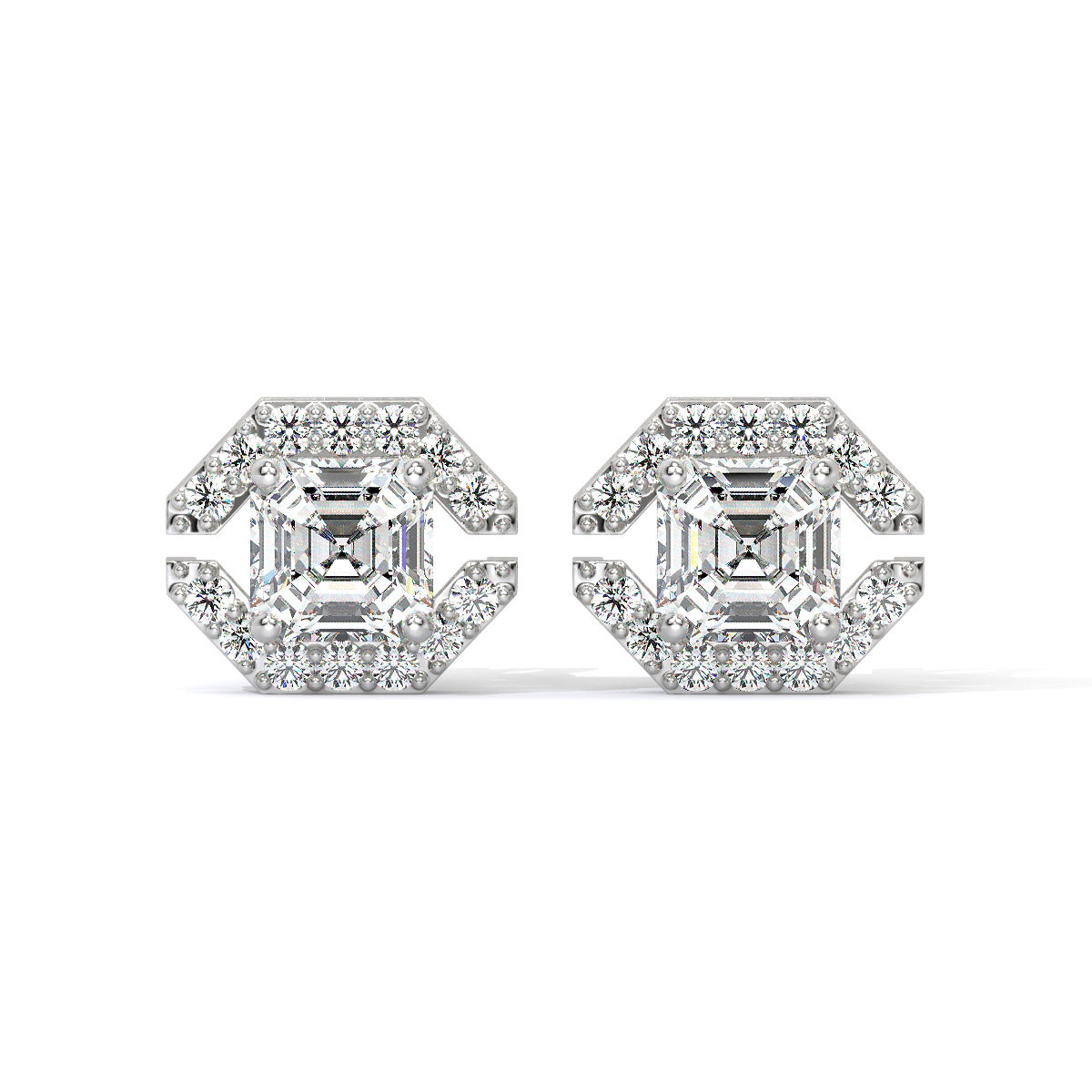 Glintara Edge Diamond Studs