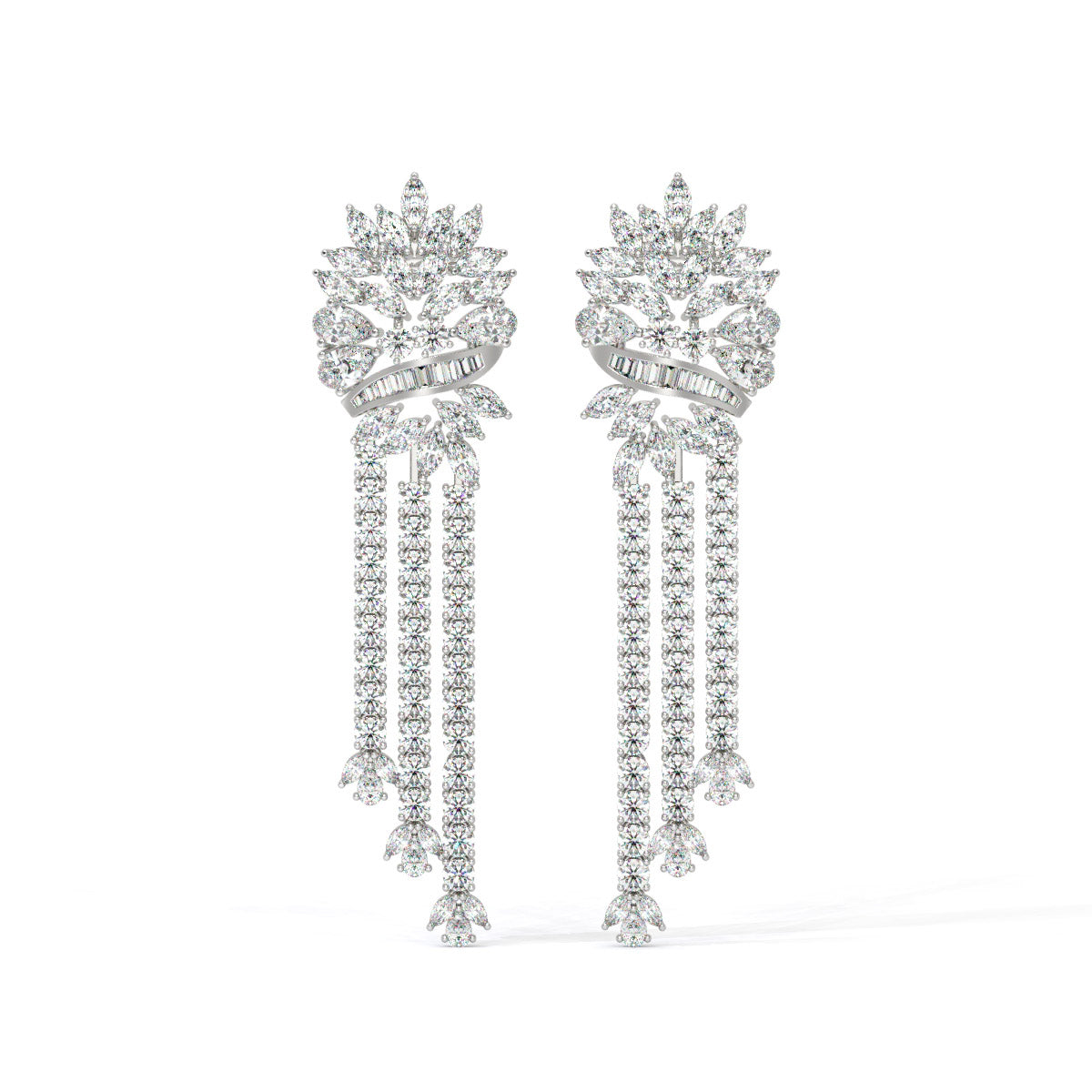 Opaluxe Diamond Waterfall Dangles