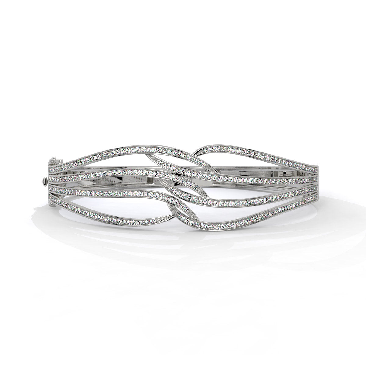 Serenique Interlace Diamond Bangle