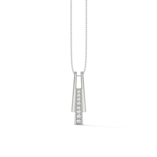 Sleek Elegance Diamond Bar Pendant