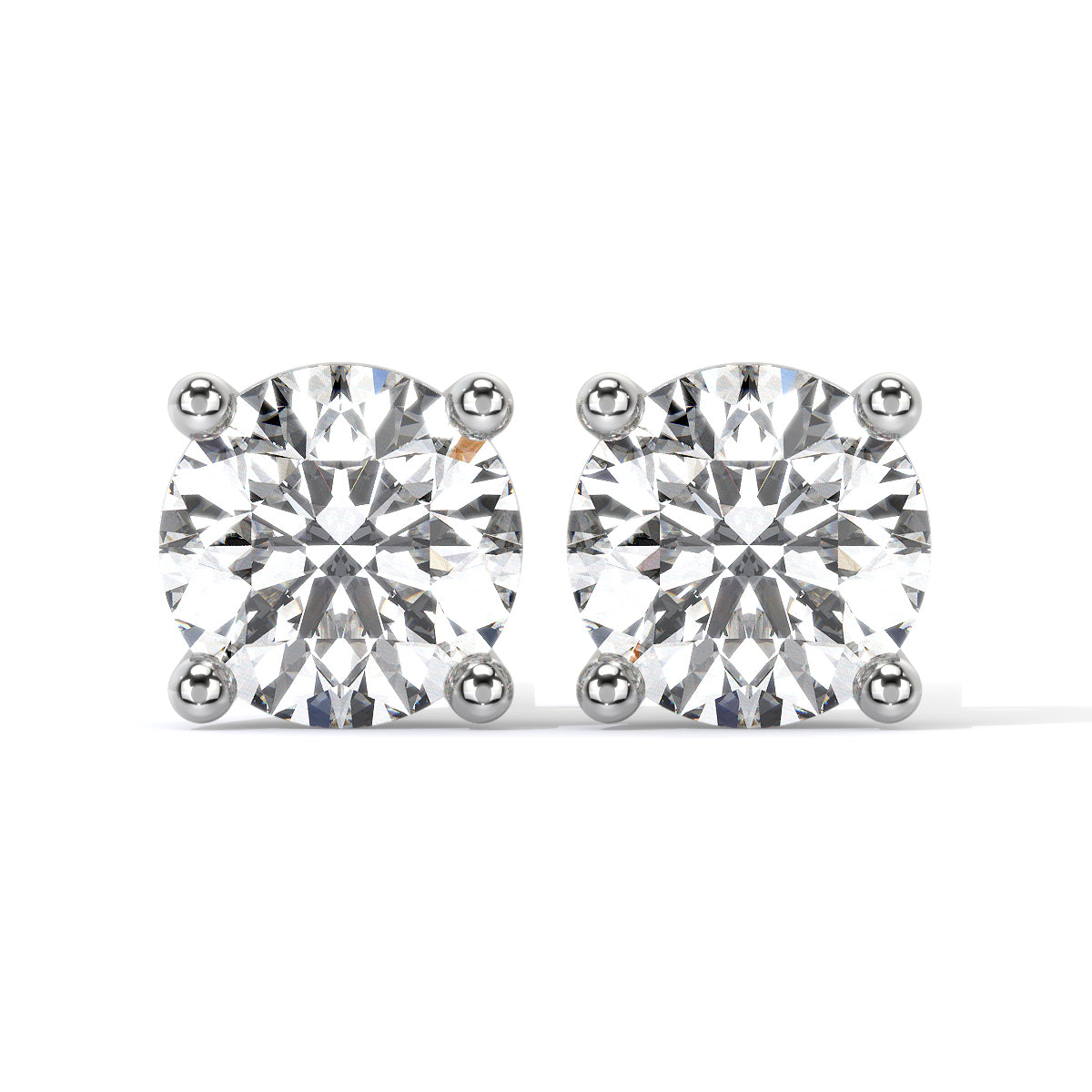 Round-Cut Diamond Studs