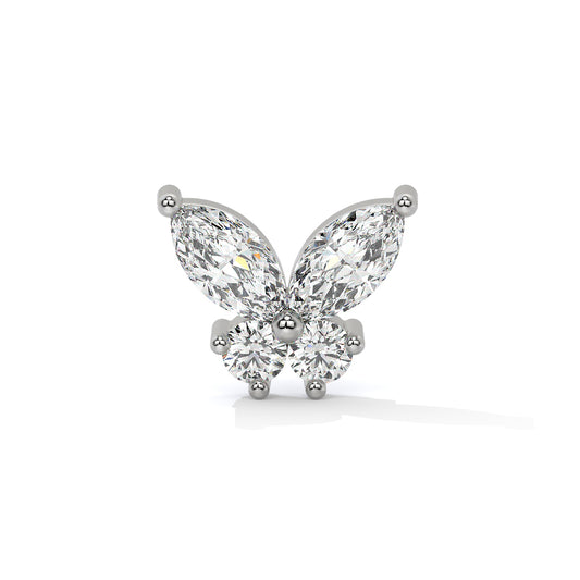 Butterfly Bliss Diamond Nose Pin