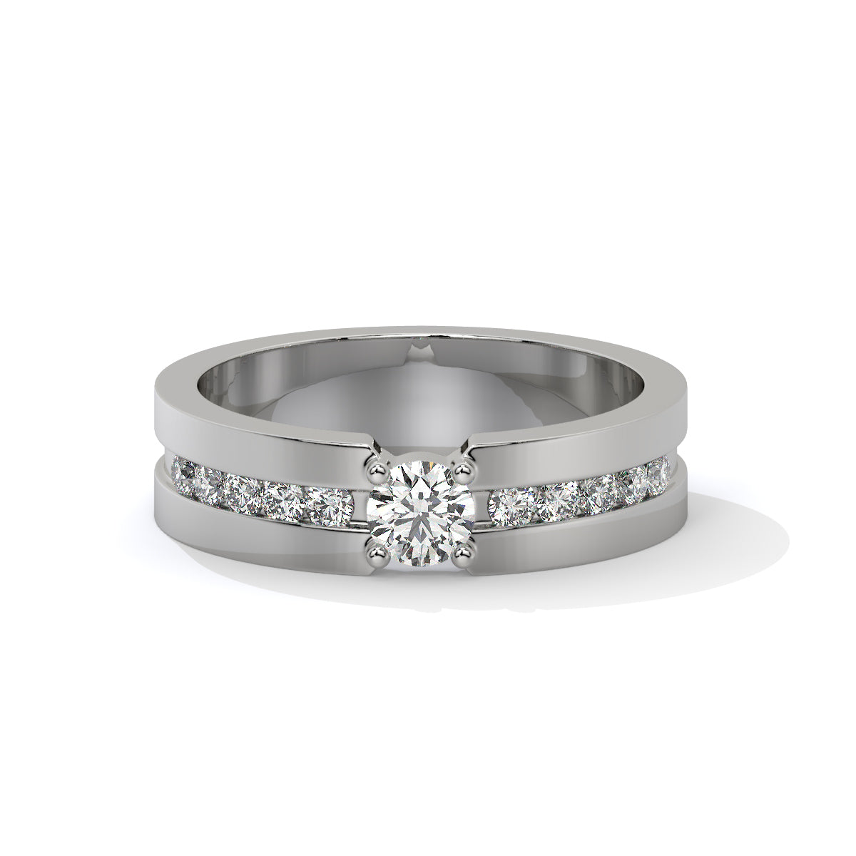 Sparkle Dual Tone Diamond Ring