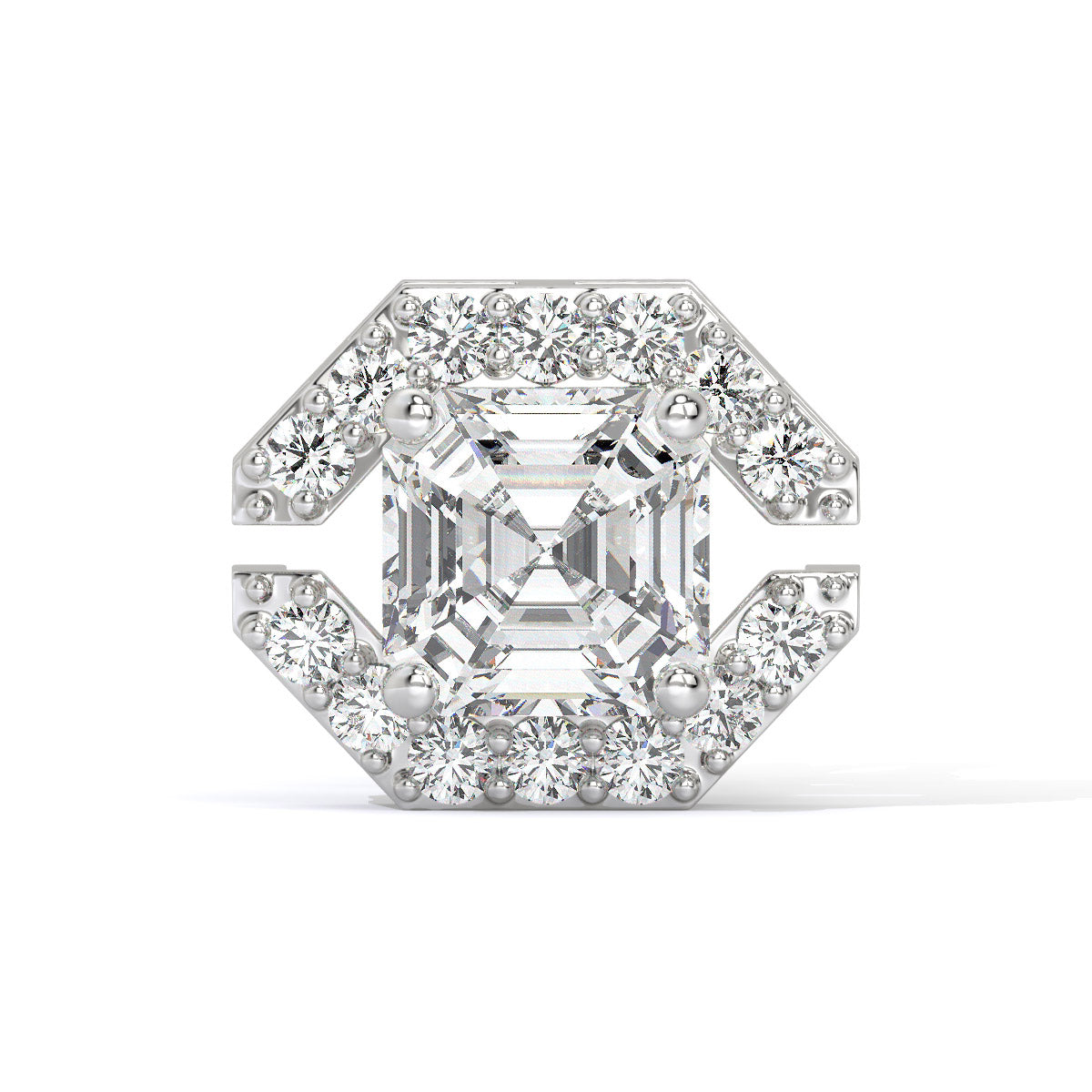 Glintara Edge Men's Diamond Stud