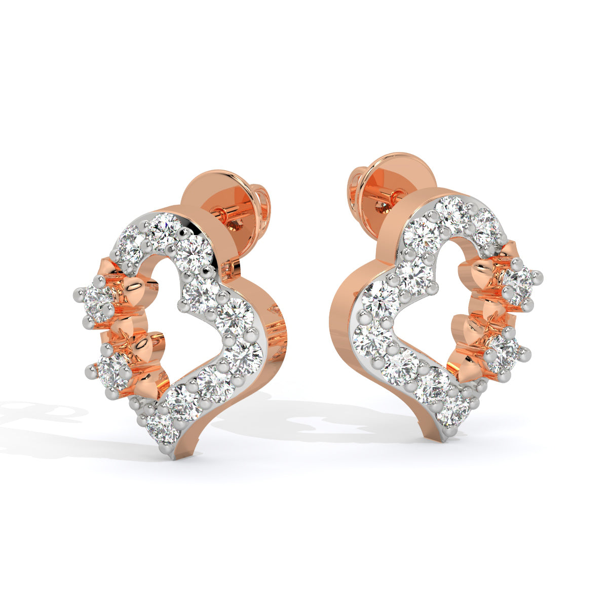 Heart Bliss Diamond Studs