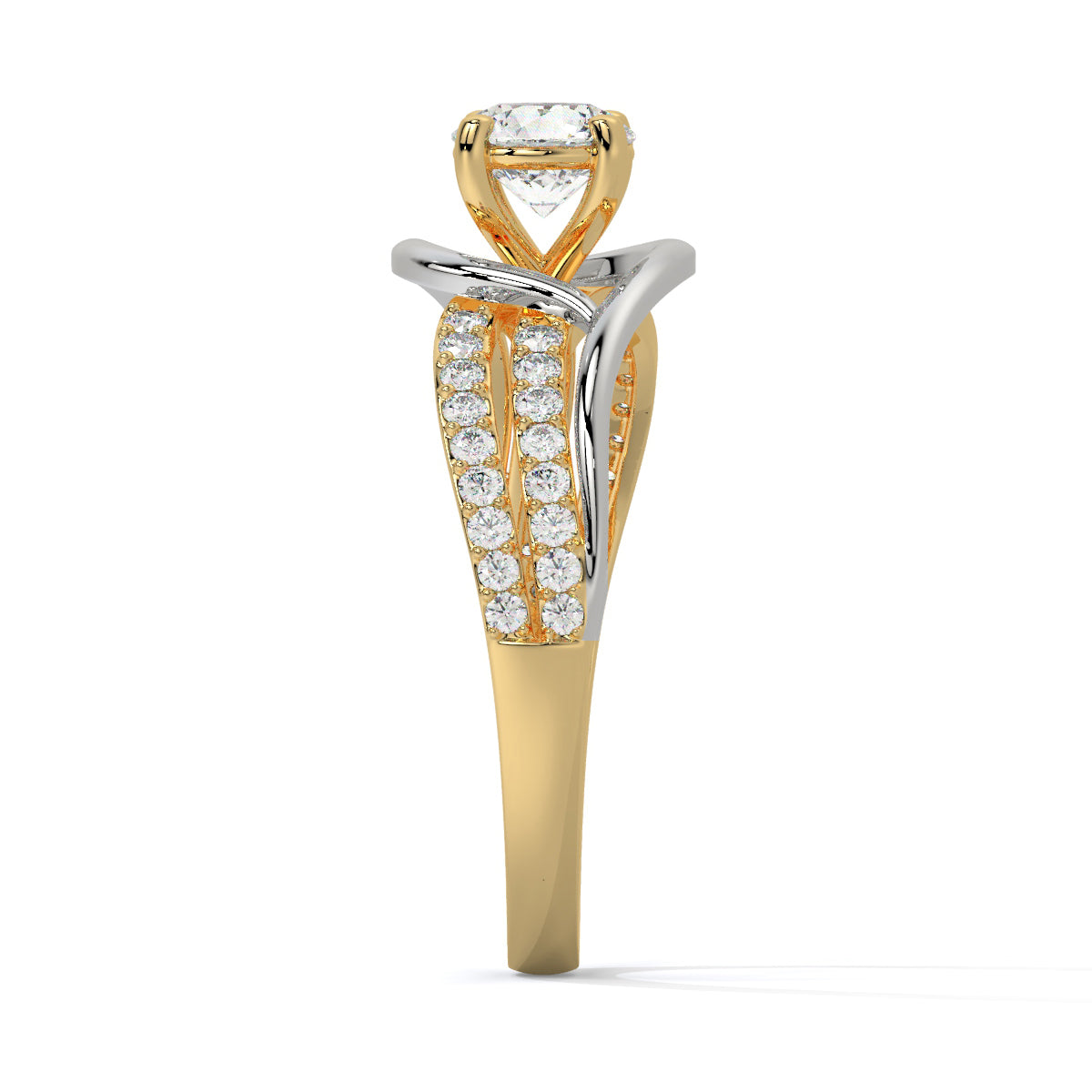Stunning Two-Tone Diamond Ring