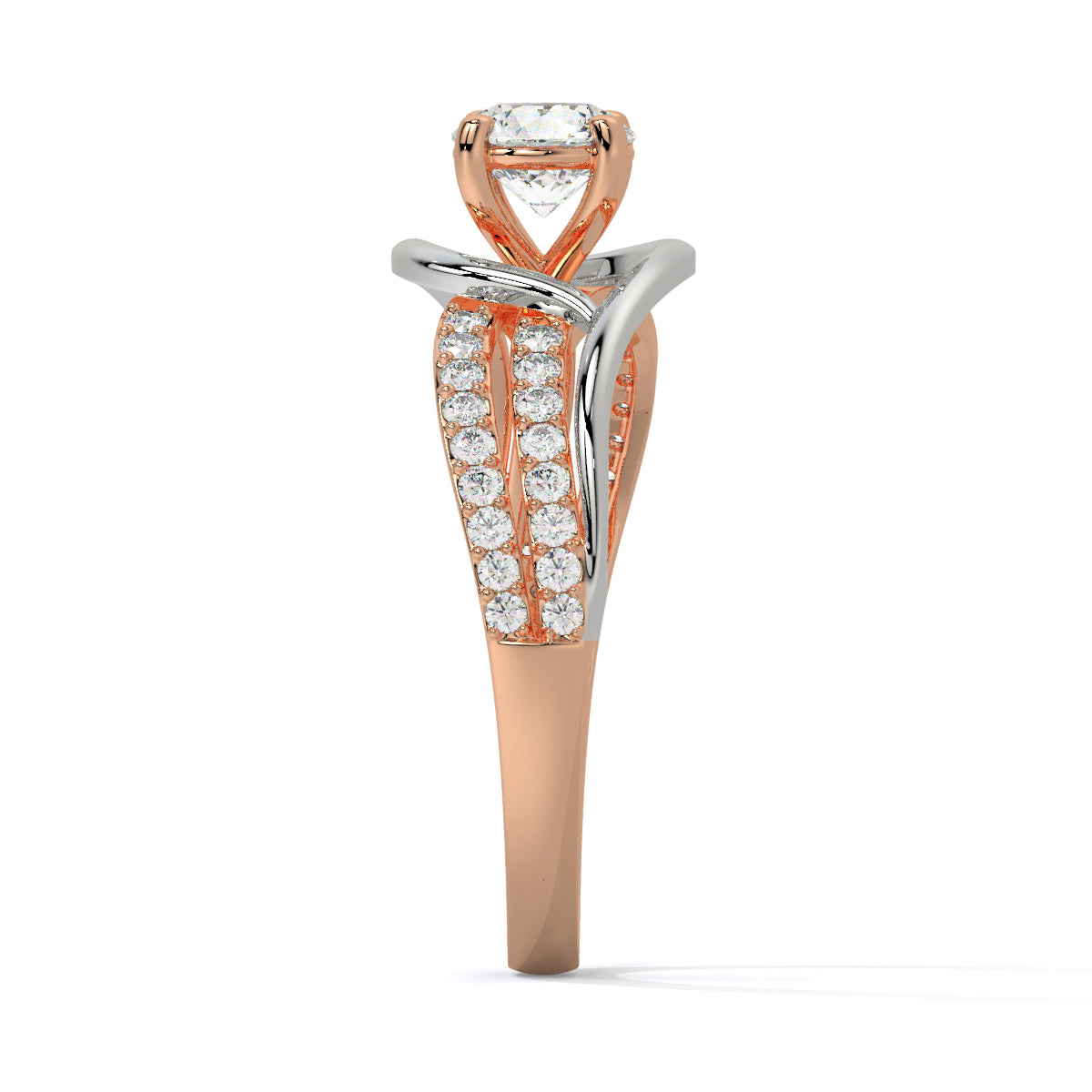 Stunning Two-Tone Diamond Ring
