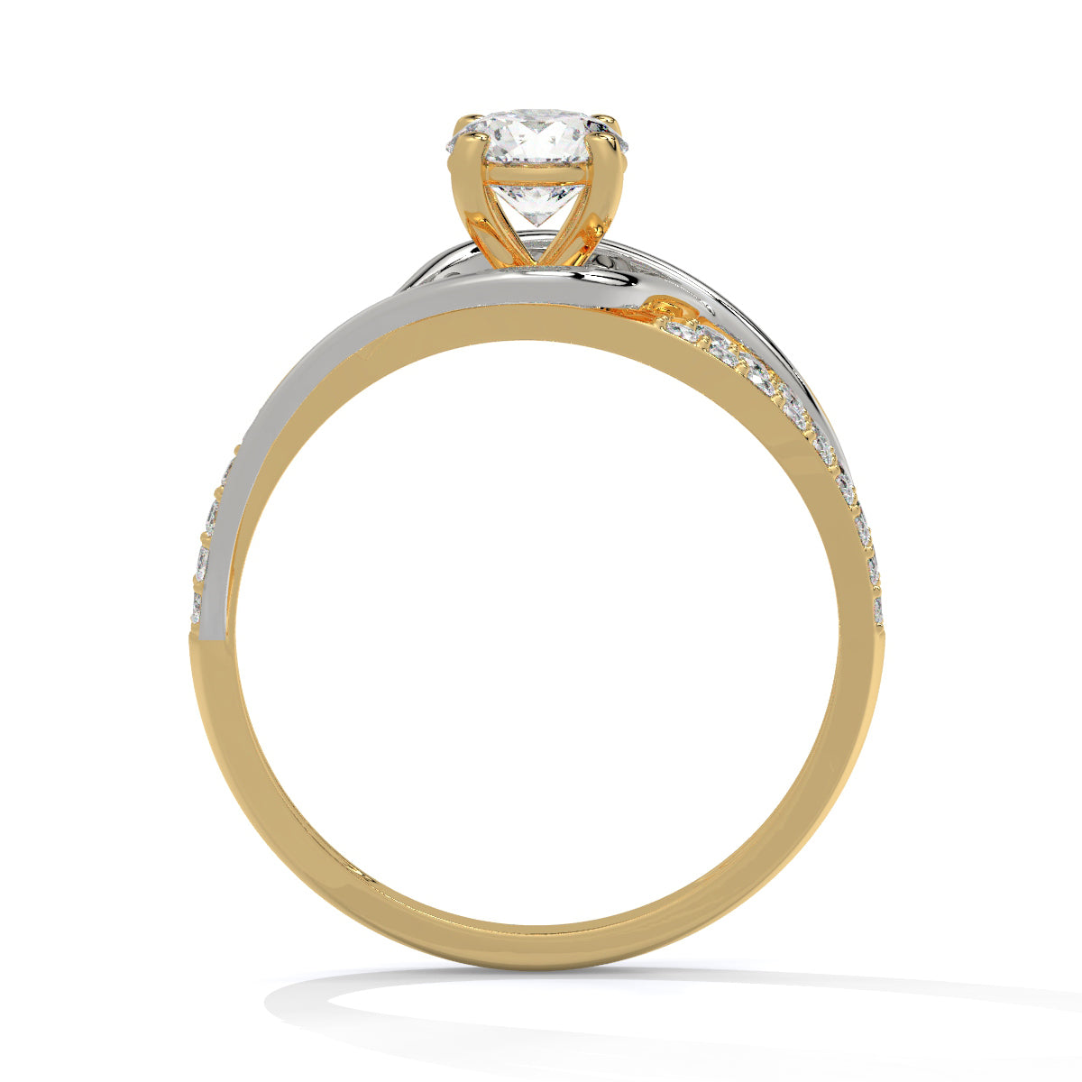 Stunning Two-Tone Diamond Ring