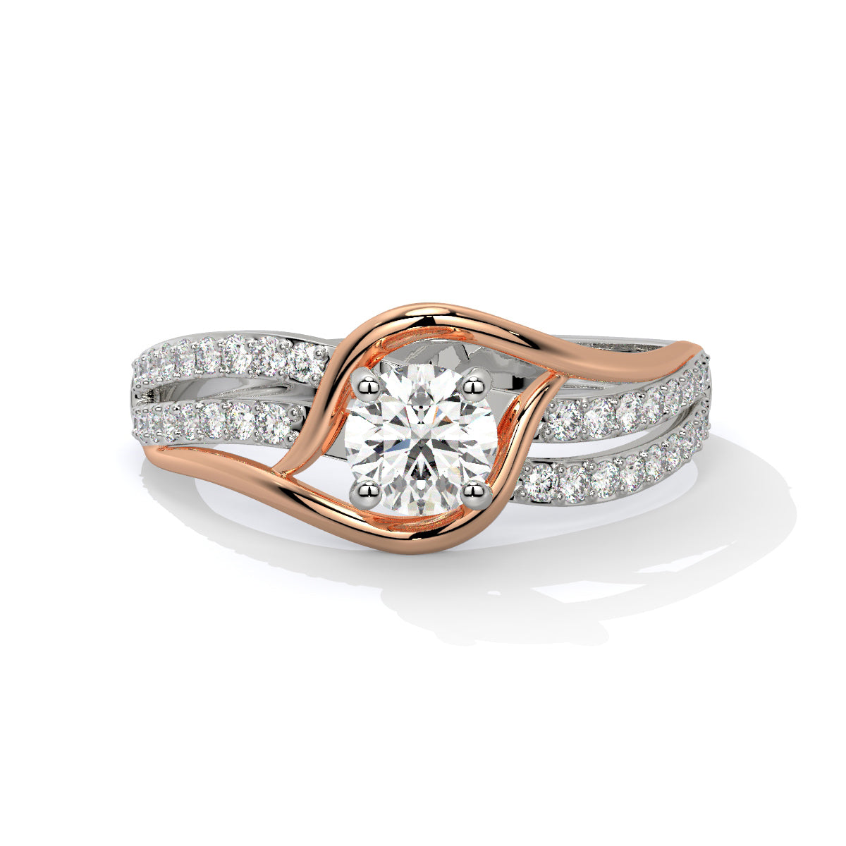 Stunning Two-Tone Diamond Ring