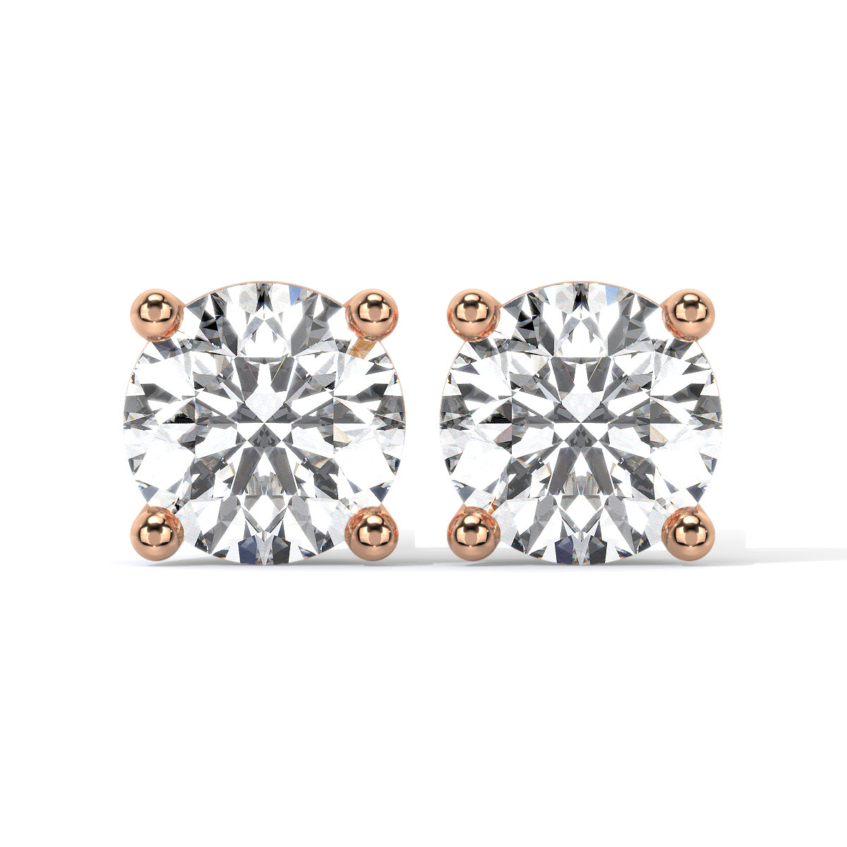 Round-Cut Diamond Studs