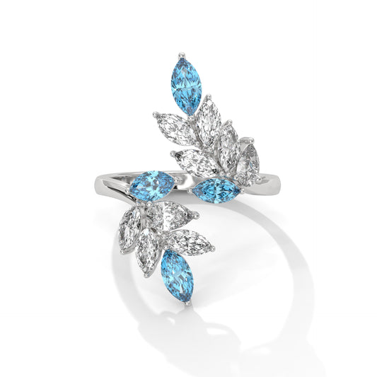 Frozen Feather Mirage Ring