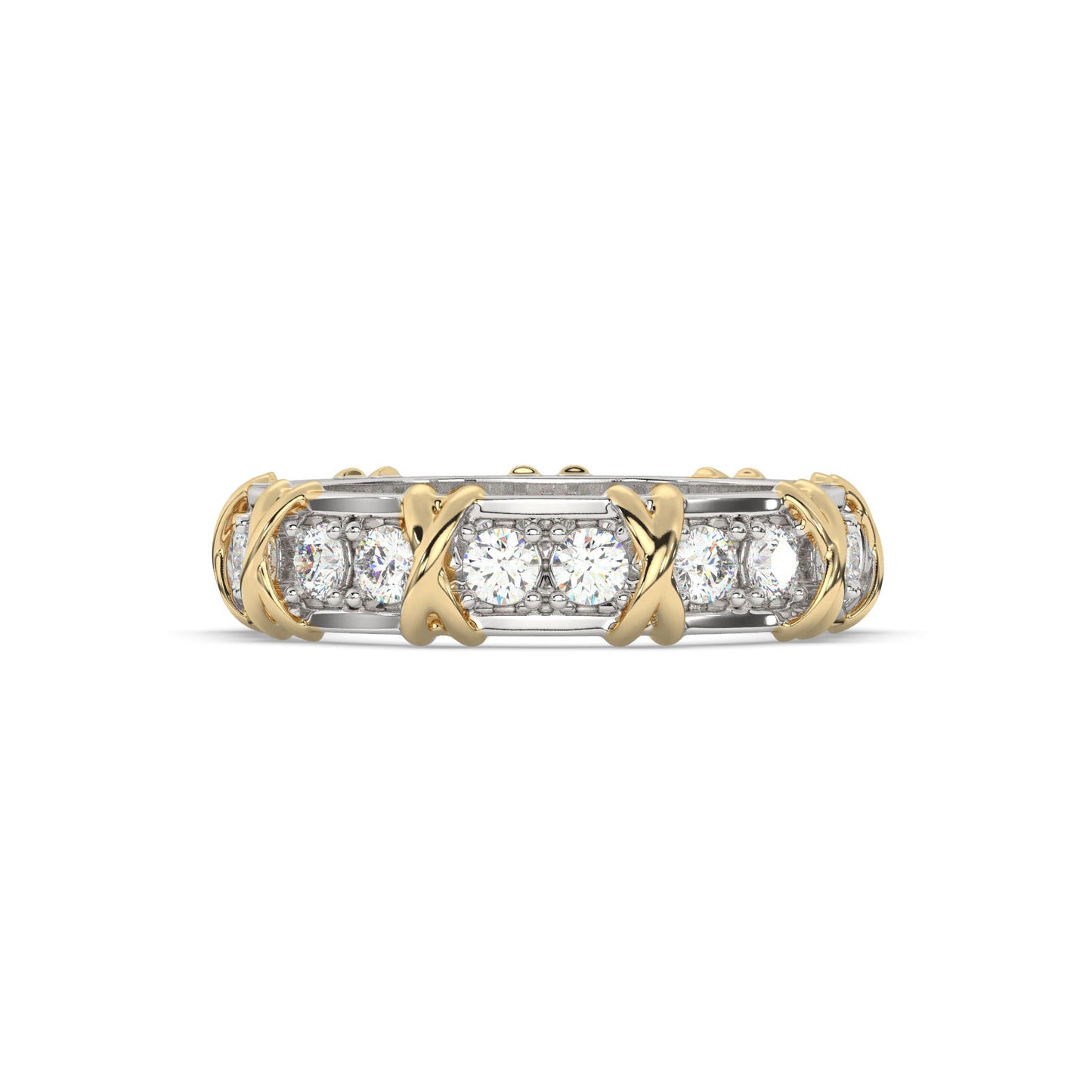 Timeless Two-Tone Diamond Ring