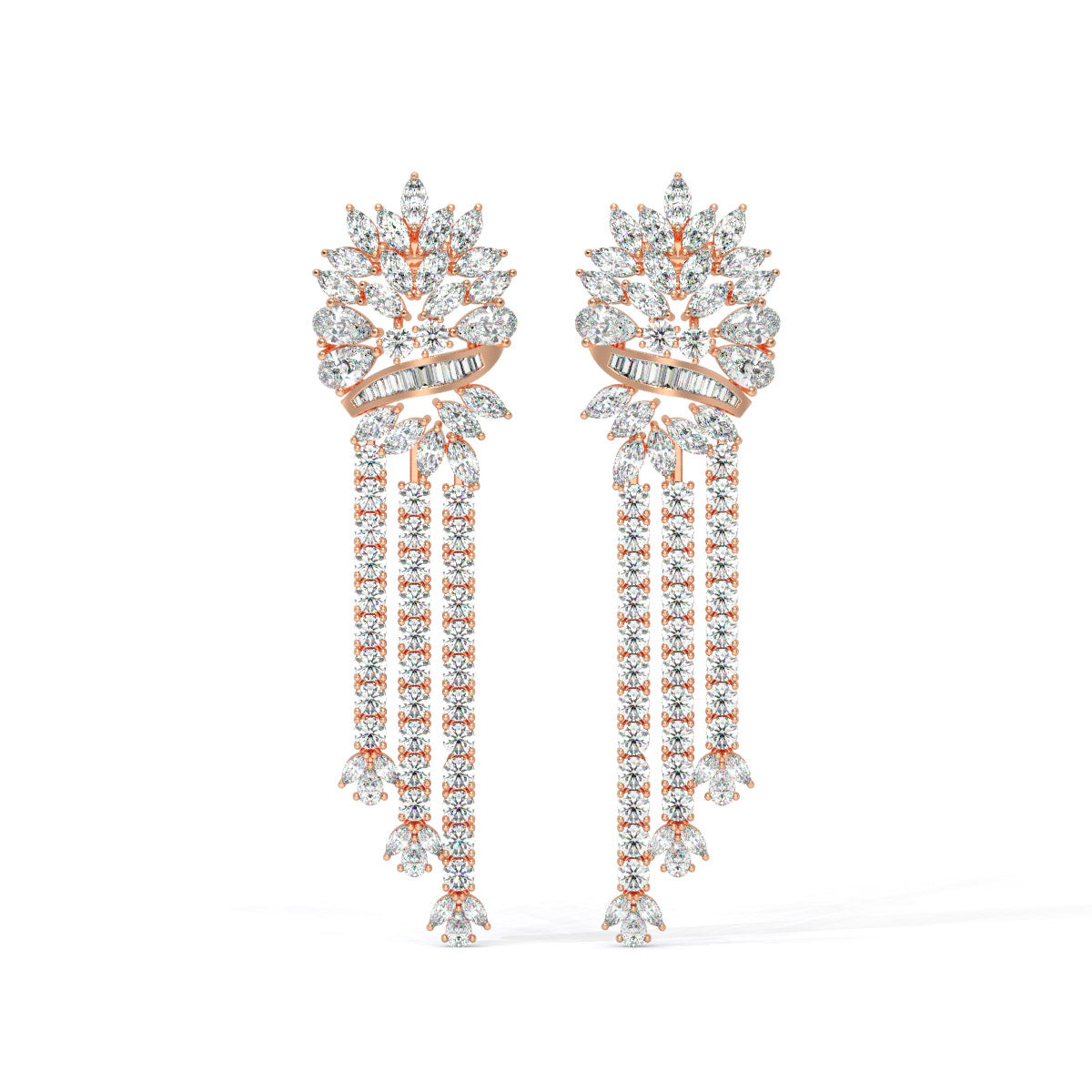 Opaluxe Diamond Waterfall Dangles