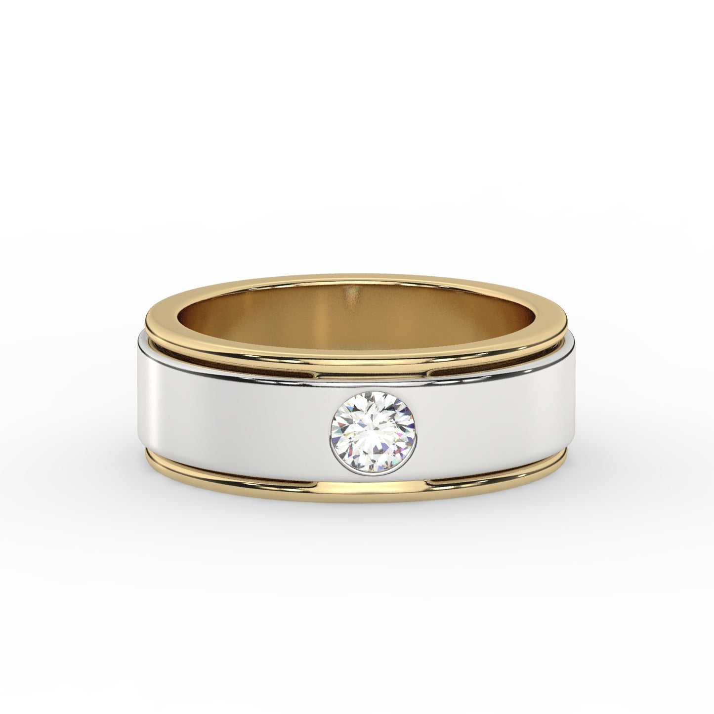 Classic Two-Tone Diamond Ring