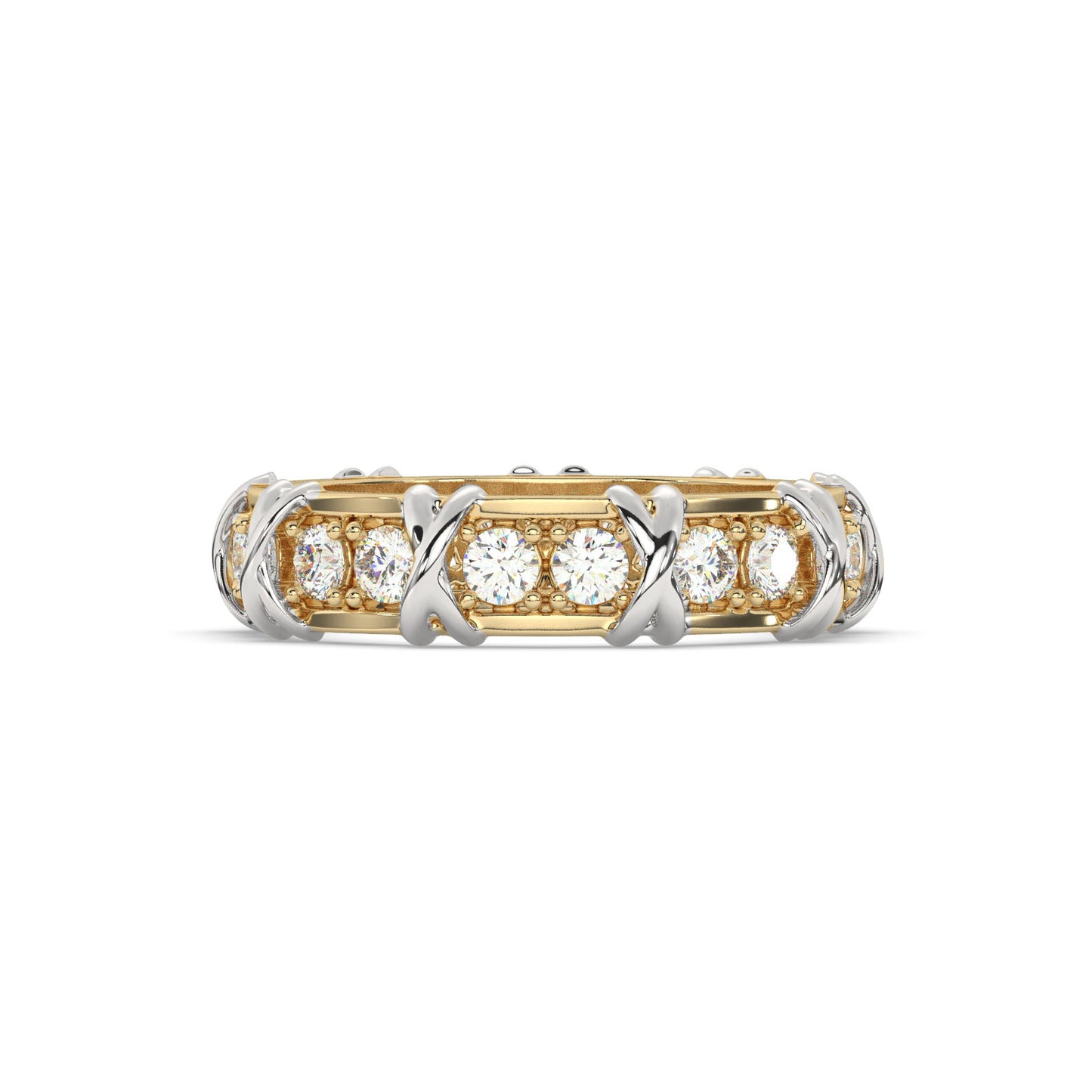 Timeless Two-Tone Diamond Ring