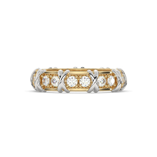 Timeless Two-Tone Diamond Ring