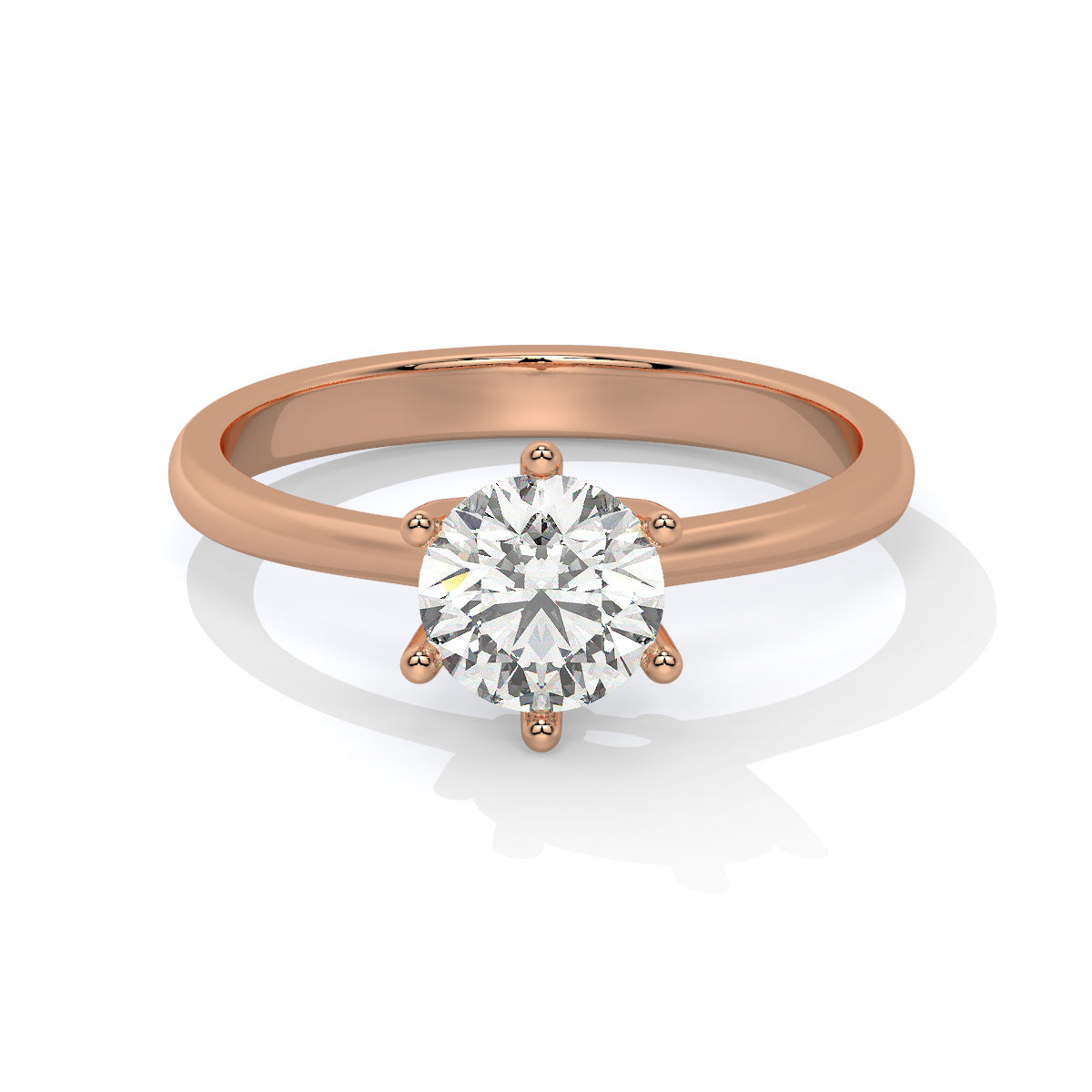 Round-Cut Diamond Solitaire Ring