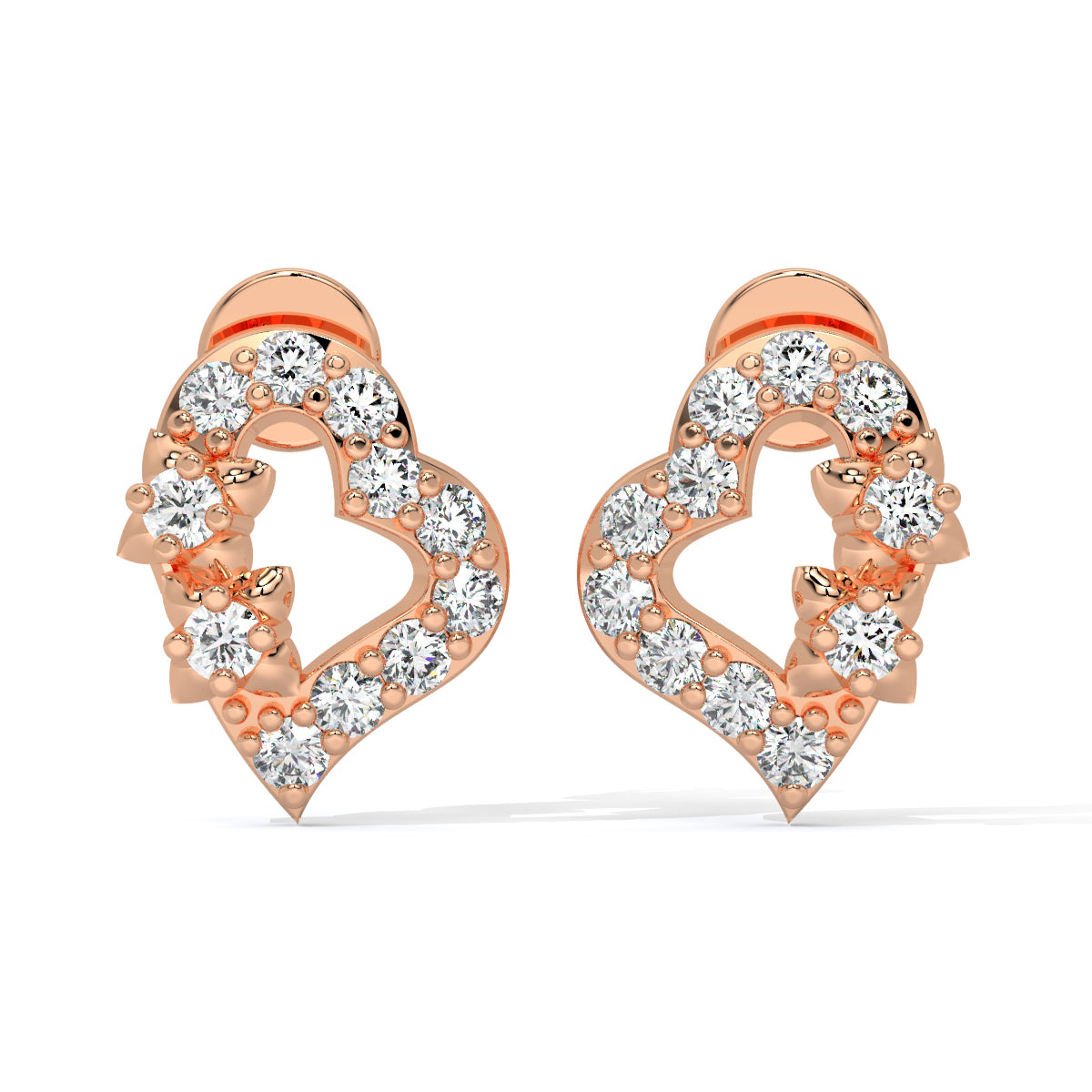 Heart Bliss Diamond Studs