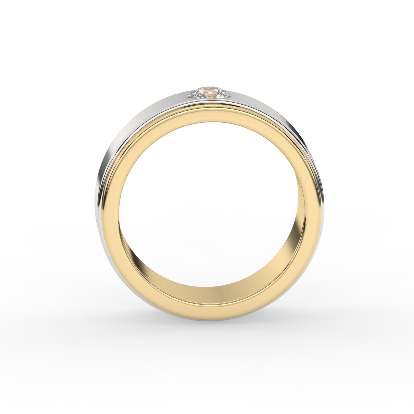 Classic Two-Tone Diamond Ring