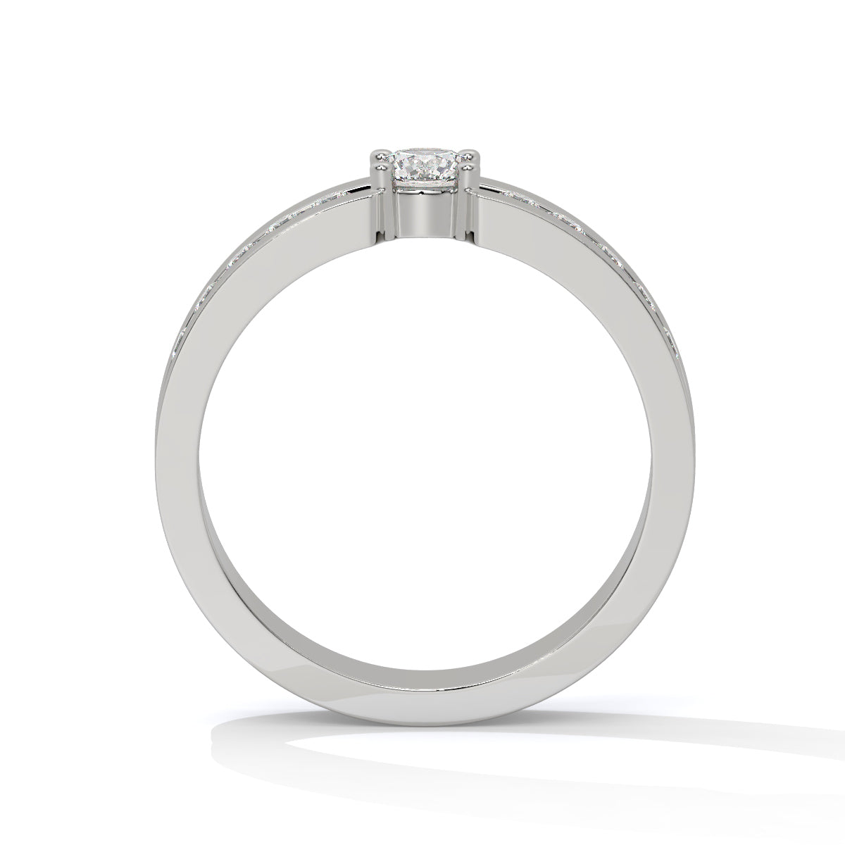 Sparkle Dual Tone Diamond Ring